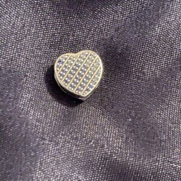 ✅Pandora Blue Pav?? Heart Clip Charm - Picture 4 of 5